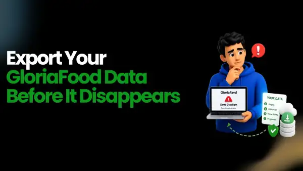 GloriaFood Data Export Guide: How to Export Menu, Customers, and Orders as a Reseller